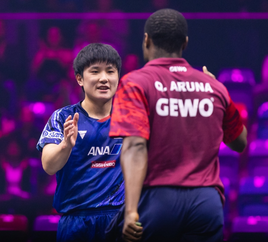 英国乒乓球队绝杀法国乒乓球队，张本智和关键制胜